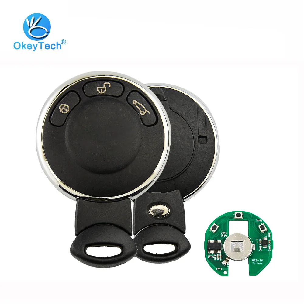OkeyTech умный дистанционный ключ для BMW Mini Cooper Clubman Cabrio 3 кнопки со вставкой Uncut Blade