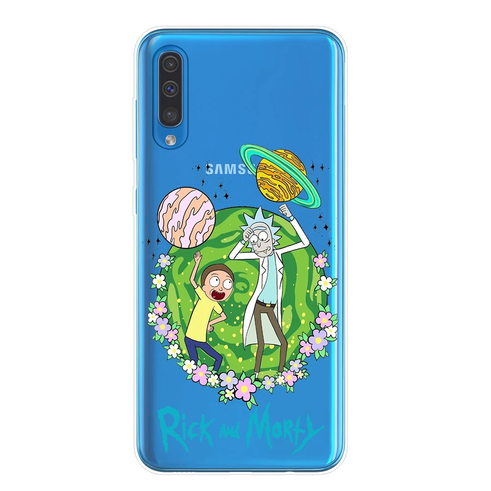 Cartoon Rick And Morty Soft TPU Case For Samsung J3 J5 J7 A7 A9 A6 A8 J4 J6 Plus A10 A20 A30 A40 A50 A70 Cover