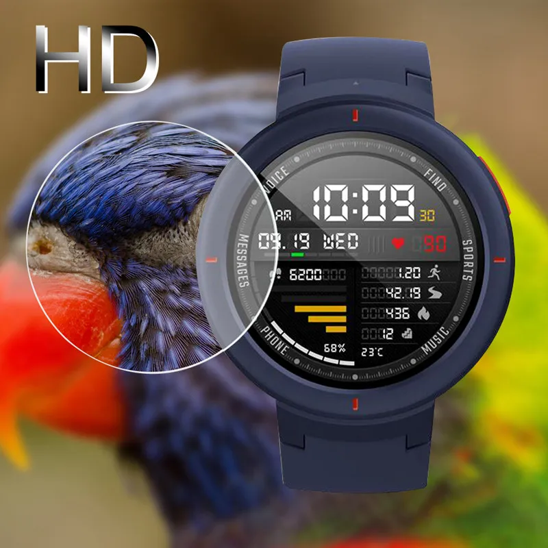 ABAY для Huami Amazfit 3 Защитная пленка экрана из закаленного стекла Xiaomi Verge Smart Watch