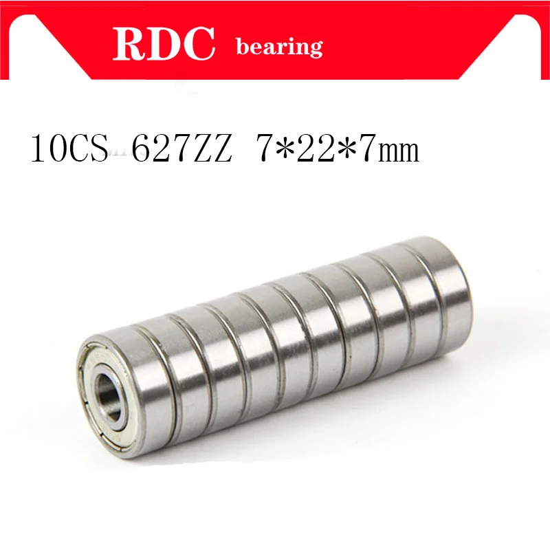 10 шт./лот ABEC 5 627ZZ 627Z 627 ZZ 7x22x7 мм 7*22*7 миниатюрный металлический уплотнительный