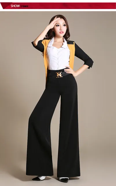 dress pants for ladies Wide Leg Pants 