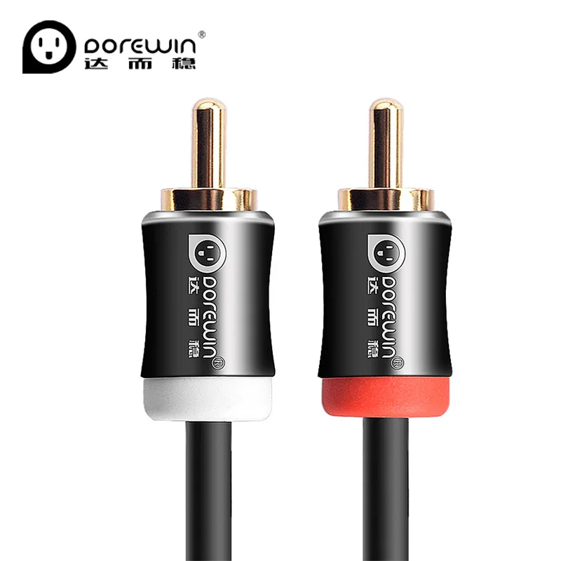 Dorewin 2RCA до 2 rca кабель штекерами RCA аудио позолоченный 3.5 Jack av для дома театр DVD ТВ
