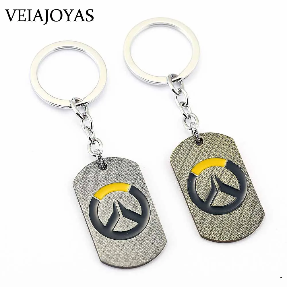 Игра Overwatch брелки для ключей Ханзо Дракон Дартс сплава Keyring Винтаж OW Подвески