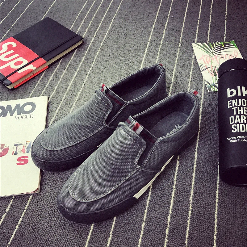 2017 Осень-кожа Повседневная Обувь Холст Мужская Резиновая Дышащая Сыщик Дизайнер