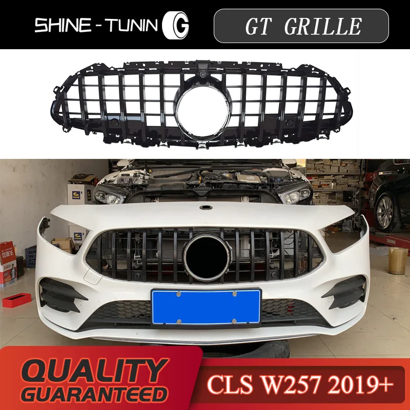 Передняя решетка подходит для CLS class W257 GT GTR CLS300 CLS350 CLS450 CLS500 2019 + без
