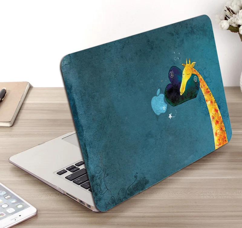 Пластиковый жесткий чехол для ноутбука с принтом животных MacBook Air Pro Retina 11 12 13 15