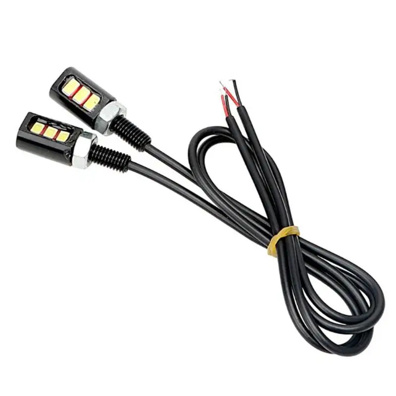 1 пара 12 В 3 Вт болт белый 5730 SMD светодиодных фонаря автомобильный мотоцикл