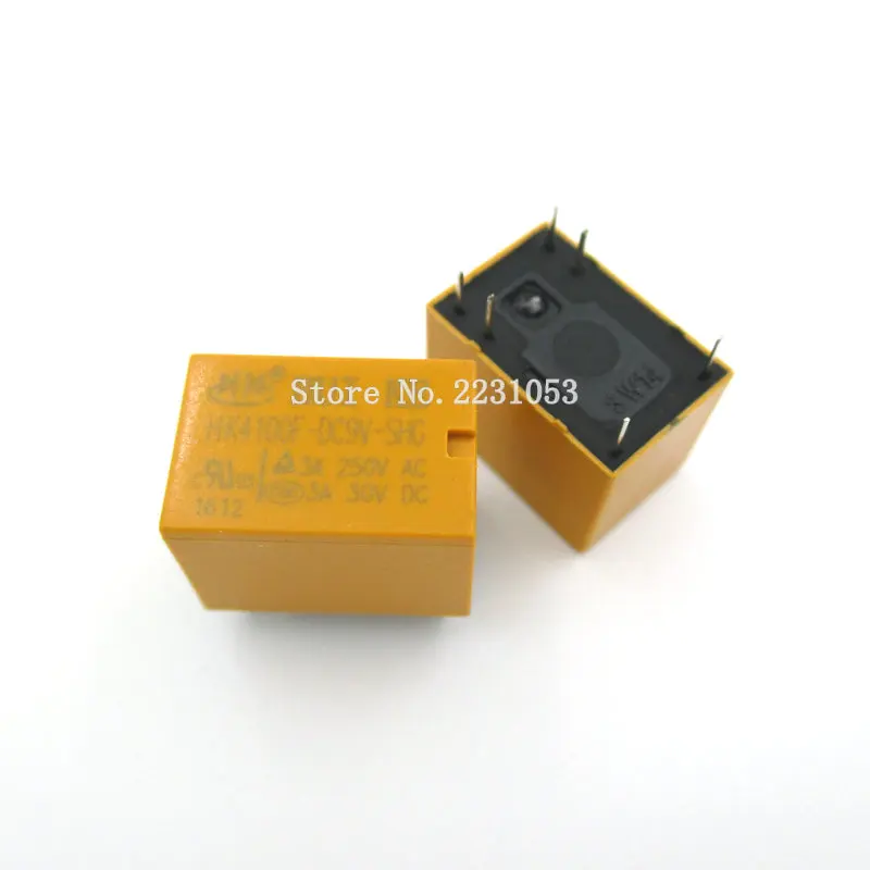

5 шт./лот HK4100f-DC9V-SHG реле hk4100F-DC9V HK4100F 9 V DIP6 3A 250V AC/ 3A 30V DC