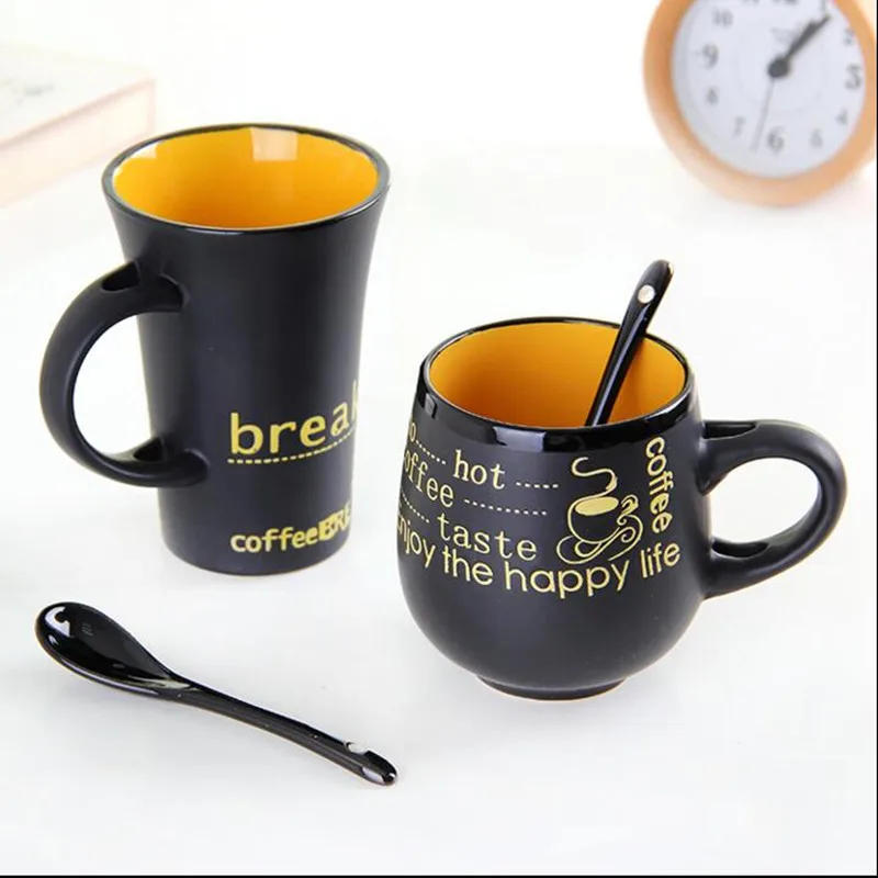 1 Набор винтажная керамическая чашка с ложкой сферическая кофейная кружка