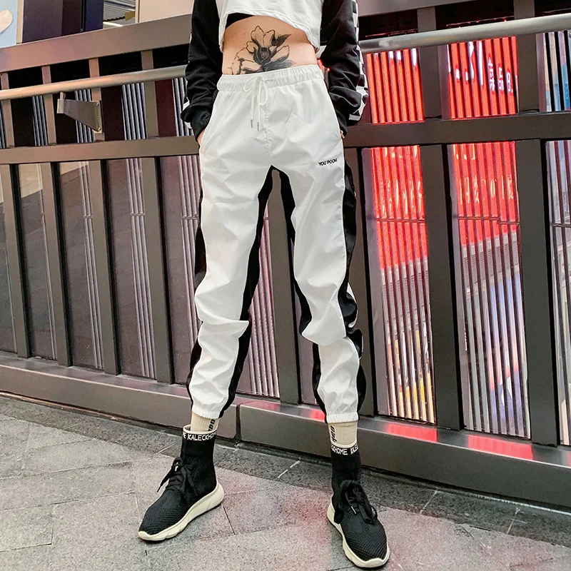 Женский современный танцевальный костюм в стиле хип хоп комплект из топа и брюк