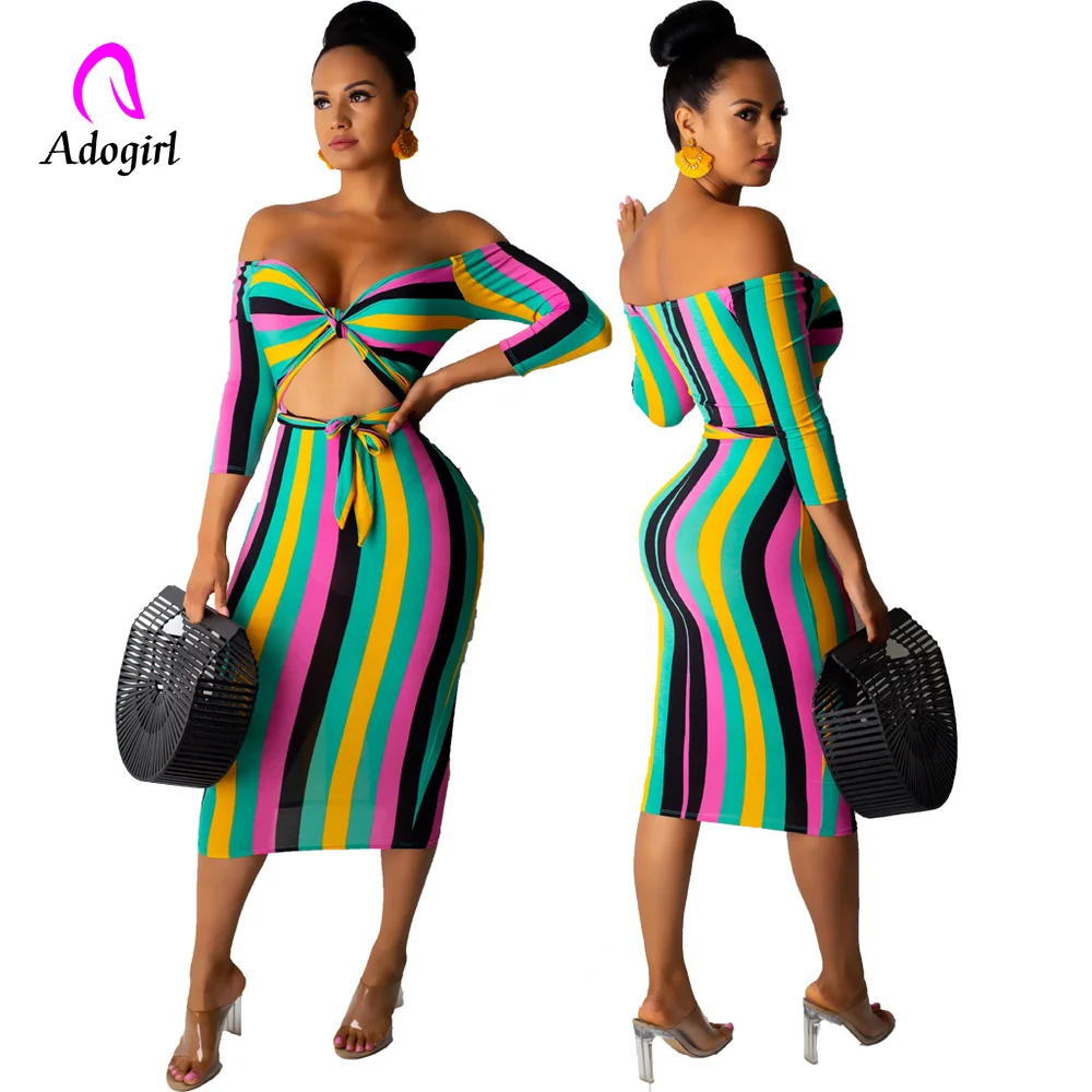Женское платье карандаш с открытыми плечами и коротким рукавом|Женские платья| |