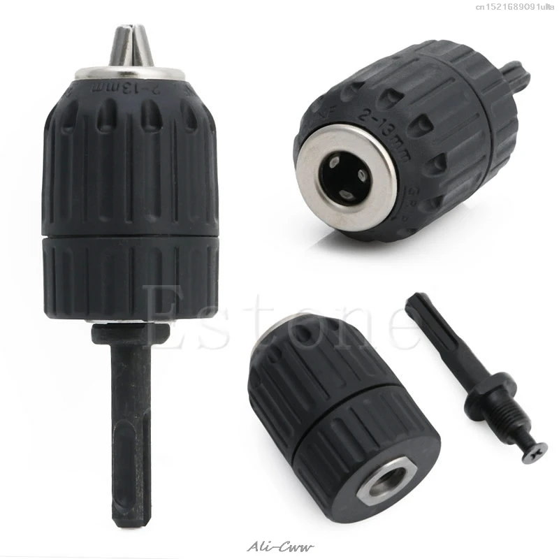 

1/2-20UNF 13MM HSS Keyless Drill Chuck Converter + SDS Adaptor Accessories New