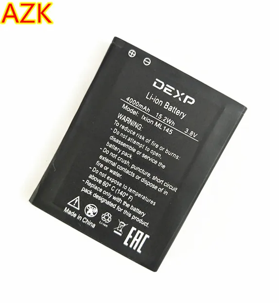 AZK НОВЫЙ 4000mAh Ixion ML145 Сменный аккумулятор для DEXP Snatch SE мобильный телефон|battery for|battery