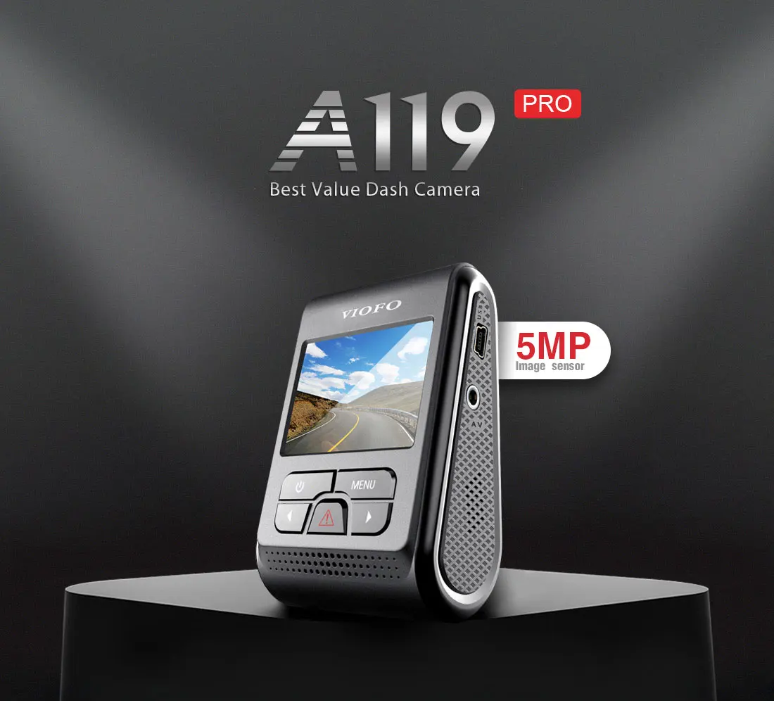VIOFO A119 Pro Автомобильный видеорегистратор dashcam DVR 2," lcd супер конденсатор HD 2K 1440P Novatek опционально gps CPL SD карта
