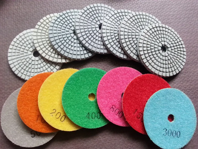 Набор мокрых алмазных полировальных колодок 3 дюйма для гранита бетона мрамора