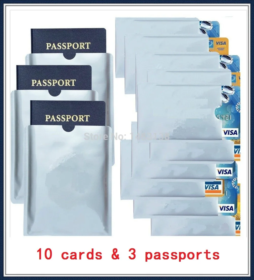 10 + 3 шт./партия RFID чехлы с защитой от сканирования|sleeve holder|3 pcs/lotlot lot |