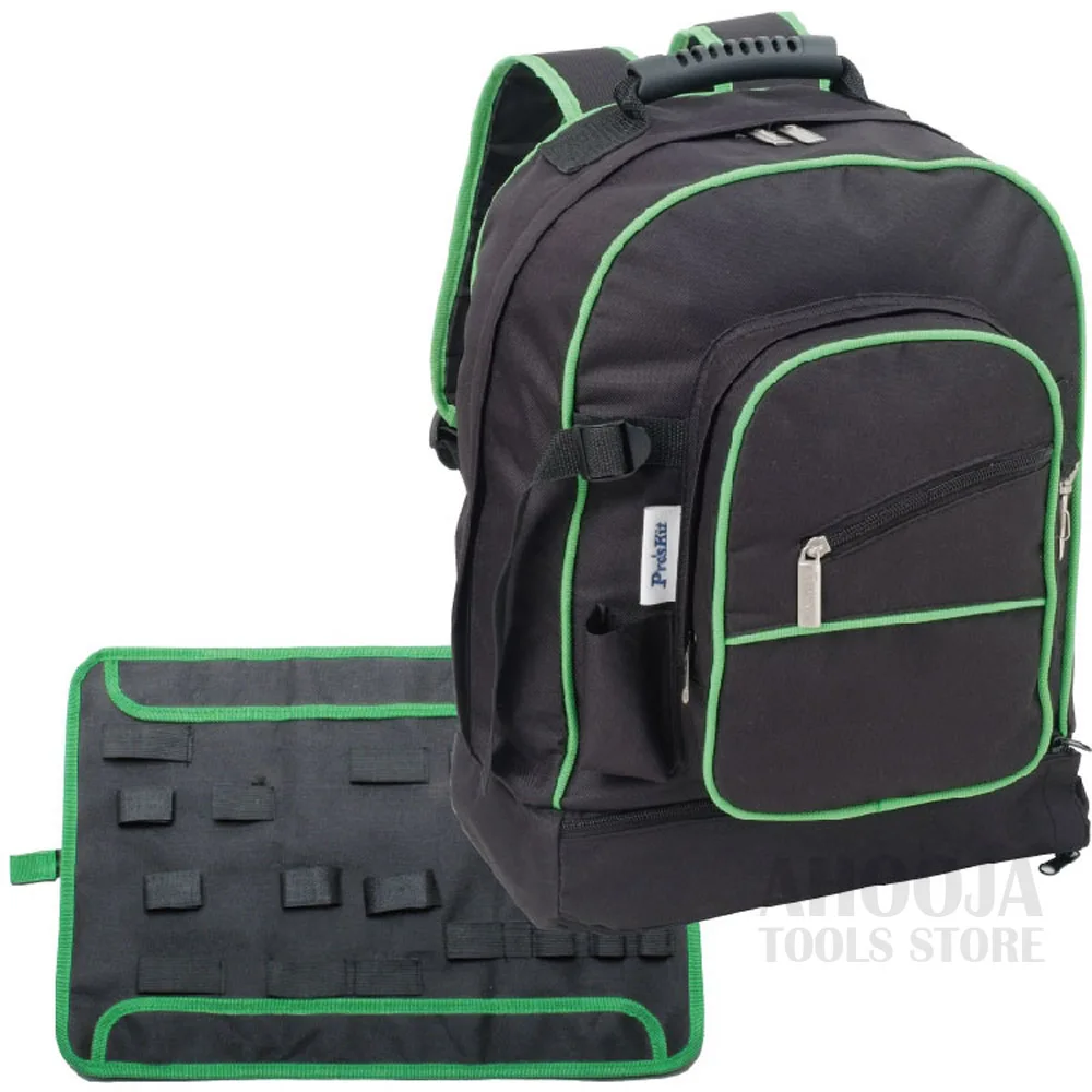 Pro'skit 9ST-307 многофункциональная сумка для инструментов с двумя плечиками электрик инструментарий универсальная Дорожная сумка большой рюкзак для ремонта хранения
