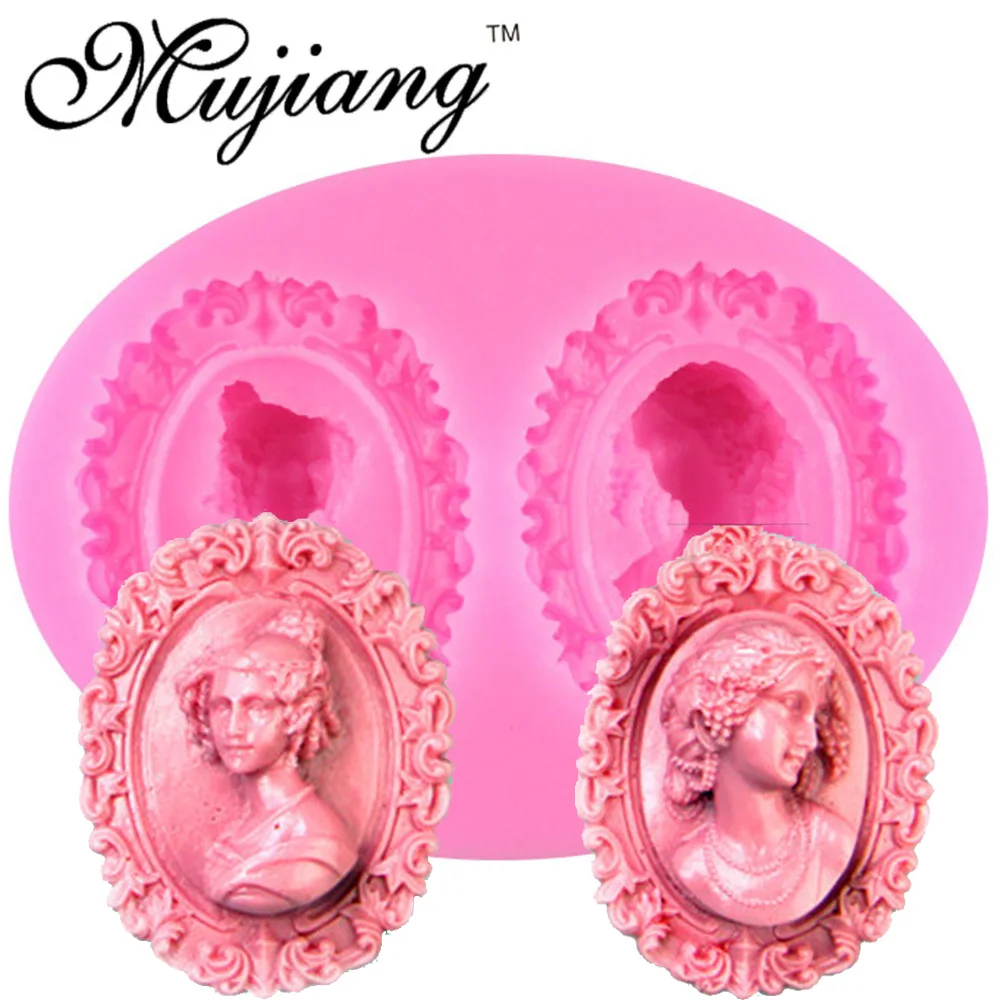 Mujiang Victoria Lady Аватар рамка силиконовые формы вечерние инструменты для украшения