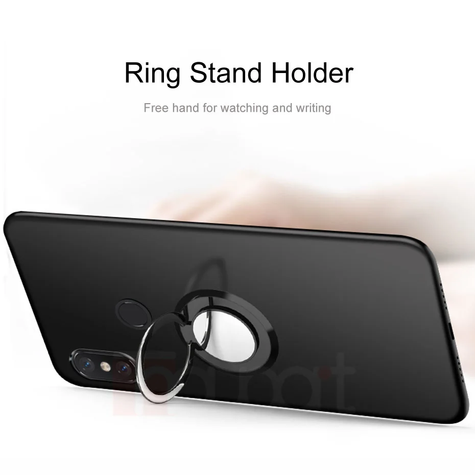 Case For Xiaomi Mi 9 SE 8 Lite 9T Pro Cases Ring Stand Holder Soft Cover Silicone A1 A2 CC9e A3 5X |