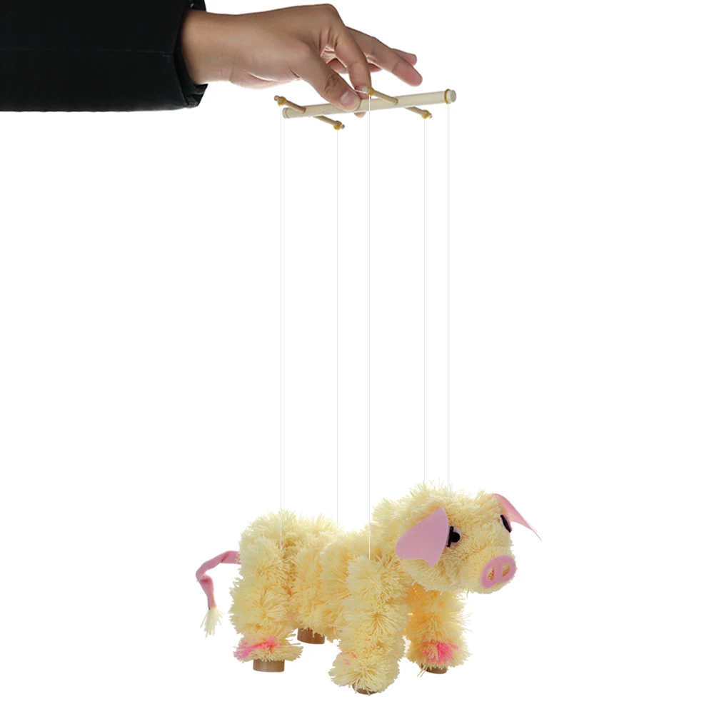 Новинка игрушка Pull String кукольный поросенок чучела марионетта игрушка кукла для совместной деятельности праздничный подарок