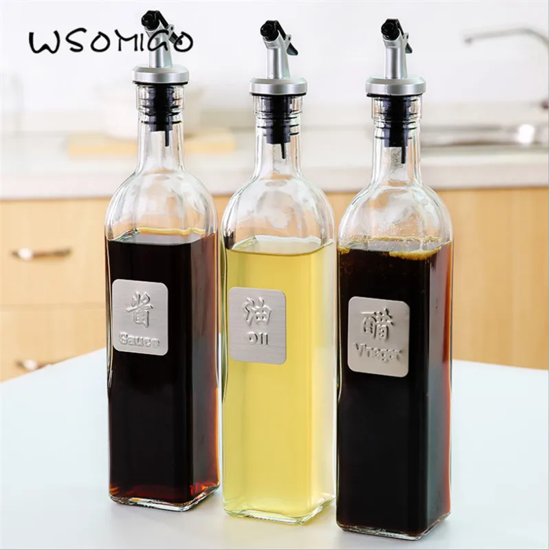 1 шт. кухонные аксессуары пластиковые бутылки для масла пробка приправа соевый