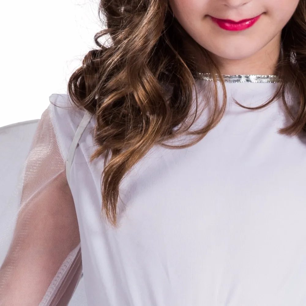 Костюм для косплея в стиле аниме большие размеры костюм белого ангела платье с