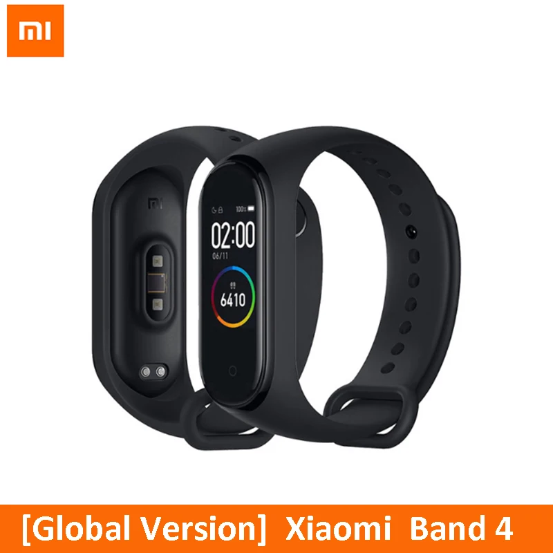 Умный Браслет глобальная версия Xiaomi Mi Band 4 6 осевой сенсорный экран AMOLED Bluetooth 5 0