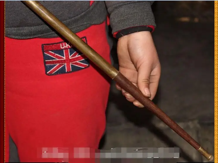 Дедушка на удачу в старинном фольклорном стиле 89 см Китай латунный человеческий