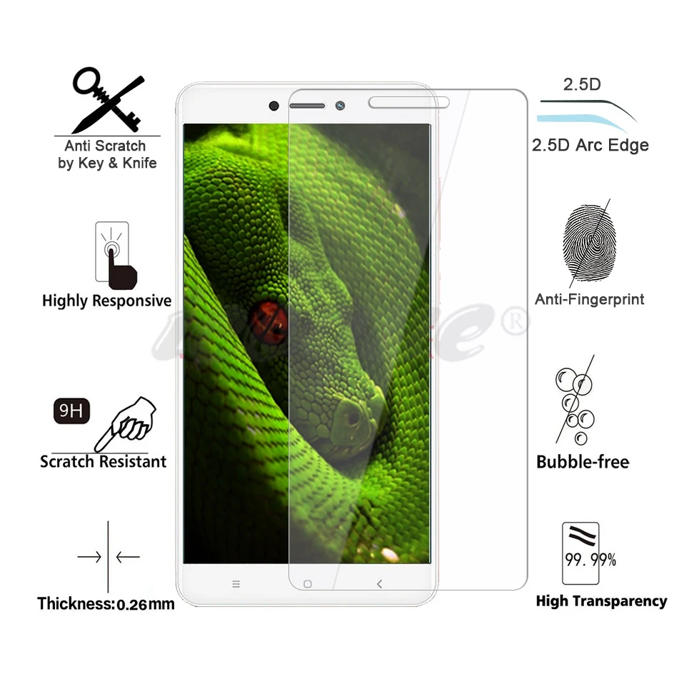 Закаленное стекло Icoque 9H 2.5D для Xiaomi Redmi Note 4x стеклянная пленка Xiomi 4x4 защитные очки