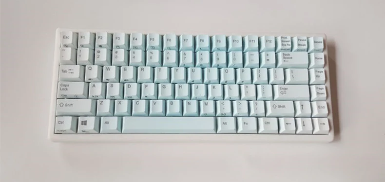 YMDK Радуга закат градиент белая вишня профиль PBT Вишневый 84 Keycap Keyset для nopoo Слива