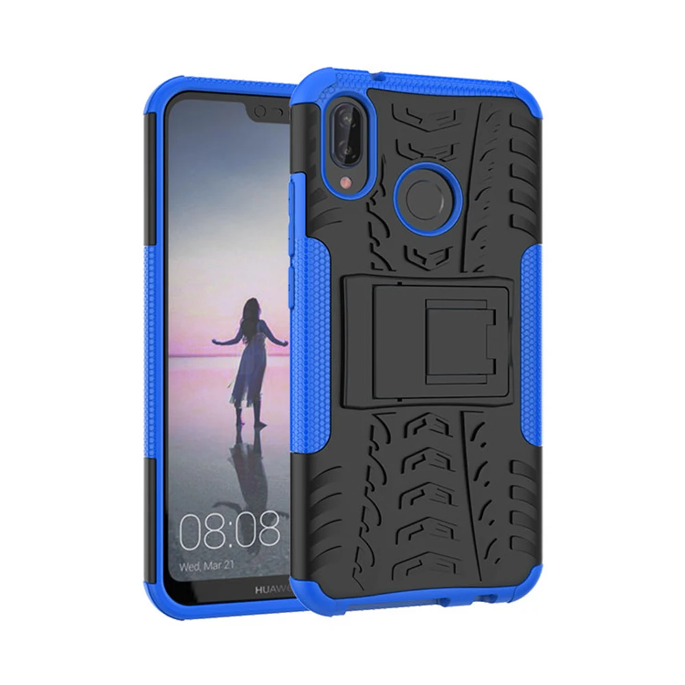 Тяжелый бронированный чехол подставка для huawei Коврики 20 10 Honor вид 8 9 Lite