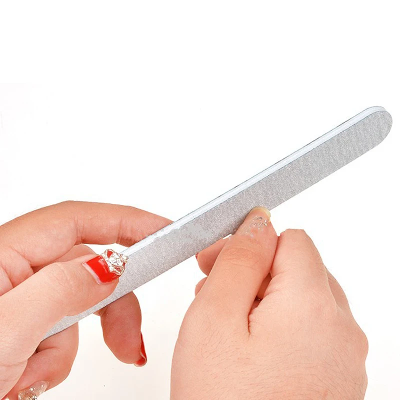 Набор пилок для маникюра набор ногтей 5 шт. серый буфер шлифовальный блок 100/180