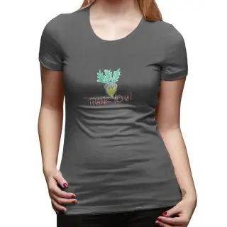 Новая мода женщины футболка марка топы С Коротким Рукавом спасибо вы gif хлопка