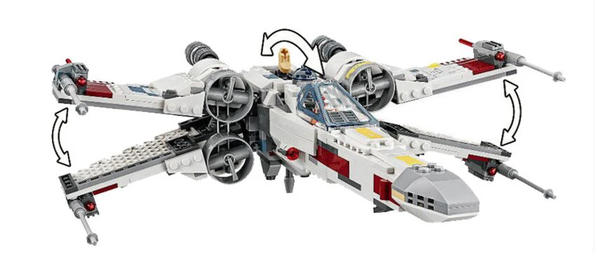Новые Звездные игрушки войны X wing Звездный план боец 75218 79209 строительные блоки