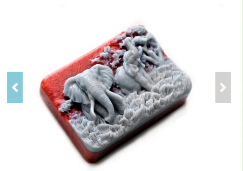 Африканская силиконовая форма для мыла слона формы в форме свечи инструменты