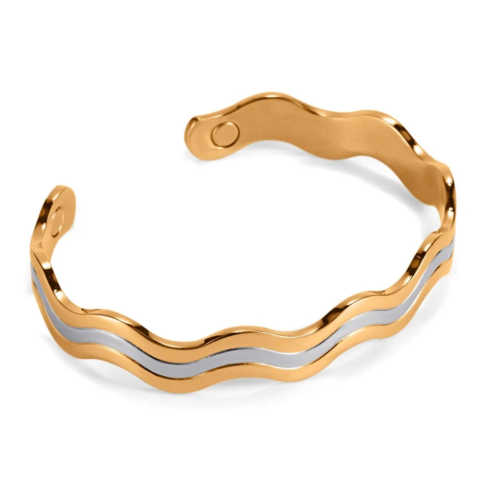 Модный медный браслет RainSo! 6 магнитов баланс здоровья магнитный Чистый браслеты