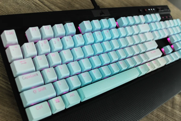 MP108/87 Ключи градиент цвета Подсветка PBT клавиши для Corsair STRAFE K65 K70 logitech G710 +