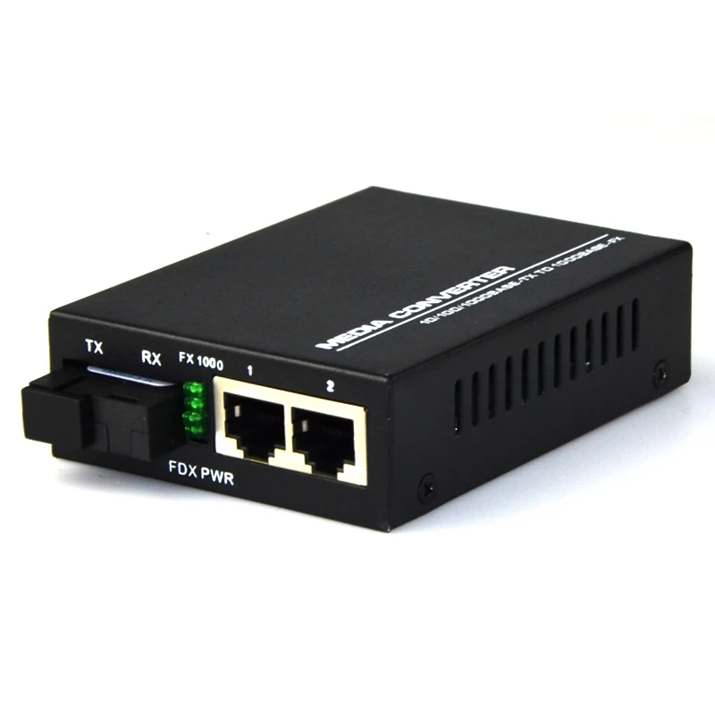 

Медиаконвертер Gigabit Ethernet 10/100 Мбит/с, одномодовый, оптоволоконный, 2 порта RJ45 и 1 порт SC-1 пара