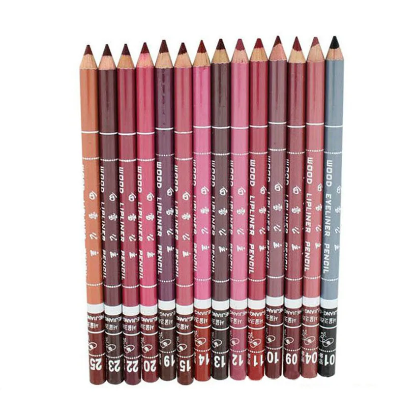 12pcs 12 шт., Перманентный Водостойкий карандаш для губ, макияж, тату, профессиональный карандаш для губ, помада, стойкая матовая подводка для губ Batom - Цвет: 12pcs