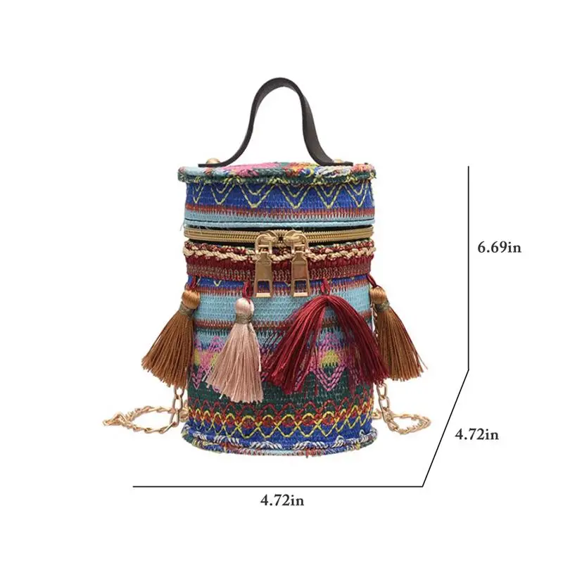 Женская сумка-ведро на цепочке сумка через плечо в этническом стиле 2019 | Багаж и