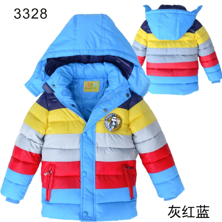 2016 Зимняя Детская куртка теплый пуховик для мальчиков и девочек детская верхняя