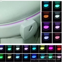 24 colors led toilet seat night light smart human motion sensor lamp bathroom night light pir automatic activated rgb led light