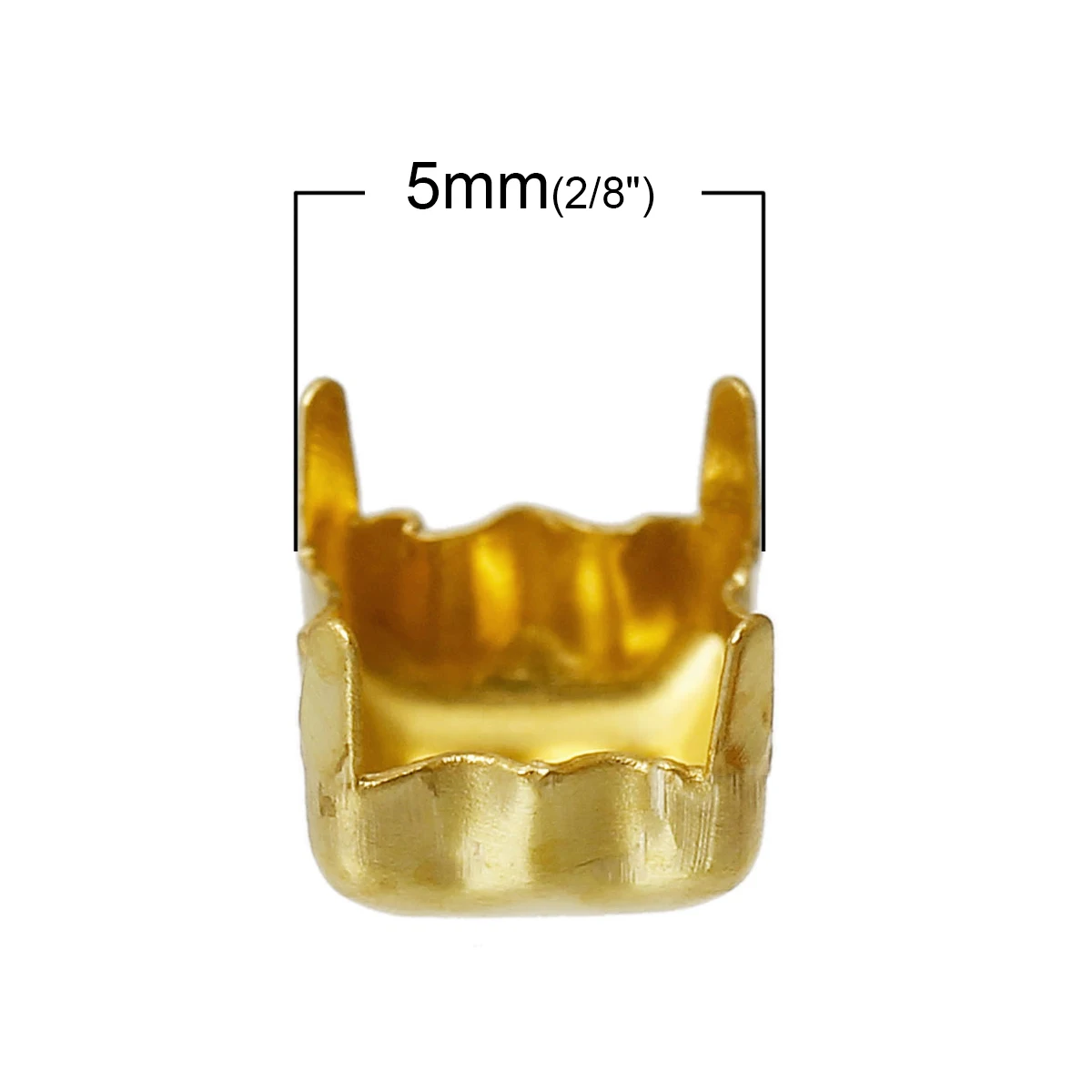DoreenBeads Brass Cabochon Frame Settings Square Tone Settings(Fits 5mm x 5mm)5mm(2/8&quot)x 5mm(2/8&quot) 45 PCs | Украшения и