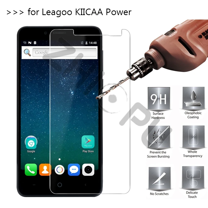 Премиум закаленное Стекло для Leagoo KIICAA Мощность 5 0 дюймов Экран протектор