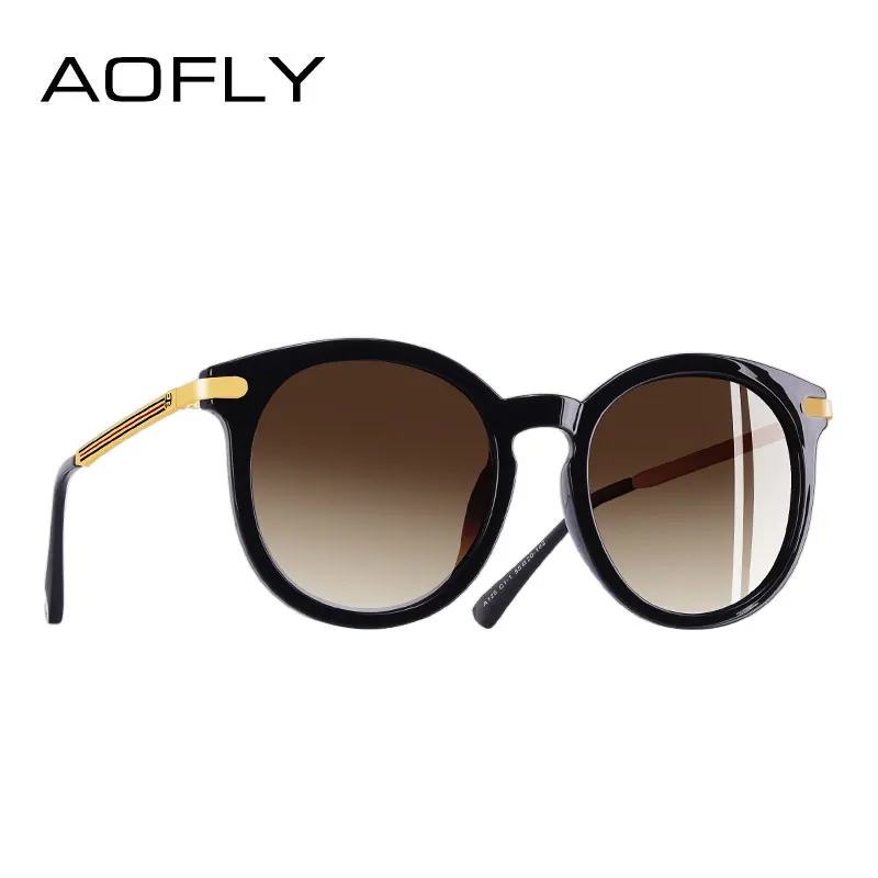 C3Brown AOFLY, фирменный дизайн, поляризационные солнцезащитные очки, Роскошные, летние, стильные, солнцезащитные очки для женщин, женские, солнцезащитные очки, затемненные очки, UV400, A125 - Цвет линз: C3Brown