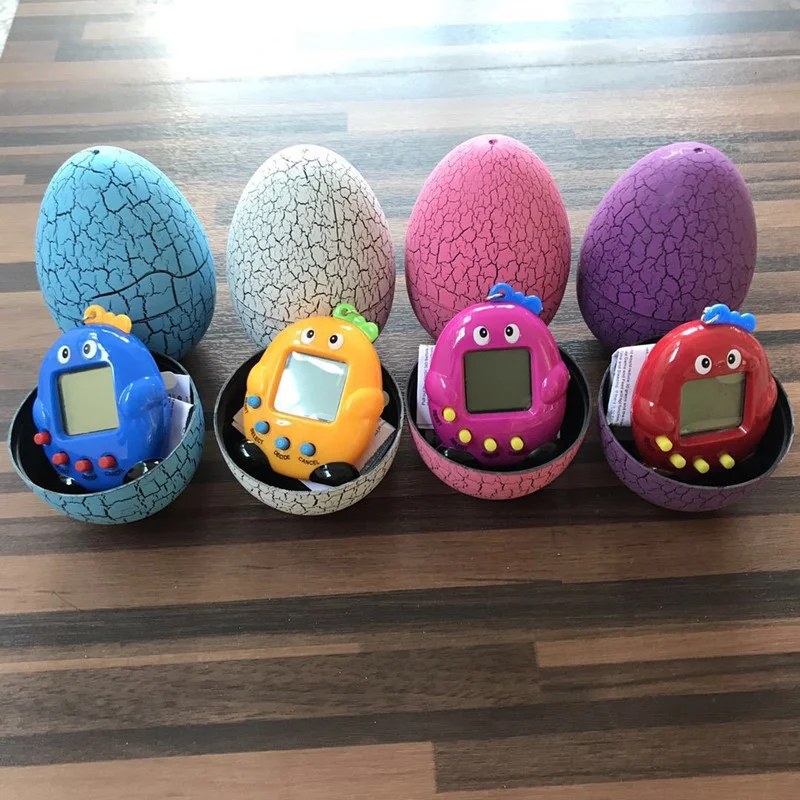 Многоцветные электронный виртуальный стакан 9 см трещины яйцо игровой автомат