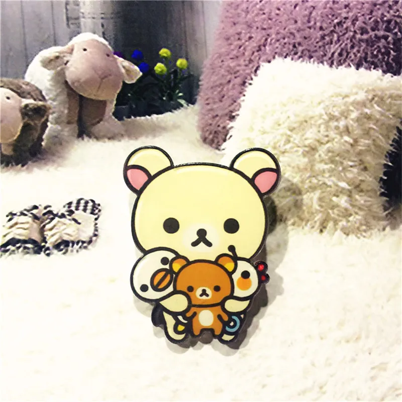 lovers Pin Cartoon Gemini Melody Brooches and Cute Lapel Pins Button Couple Badges bts accessories For student girls Trinket | Украшения и