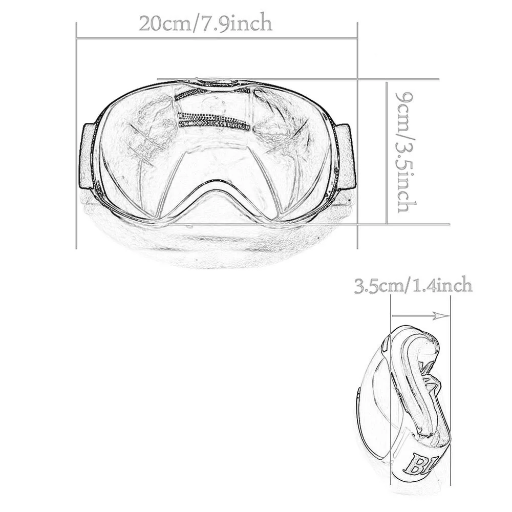 New Professional Ski Goggles Snowboard Children Glasses Snow Mask Skate Eyewear Googles Anti-fog Dual Lens | Автомобили и