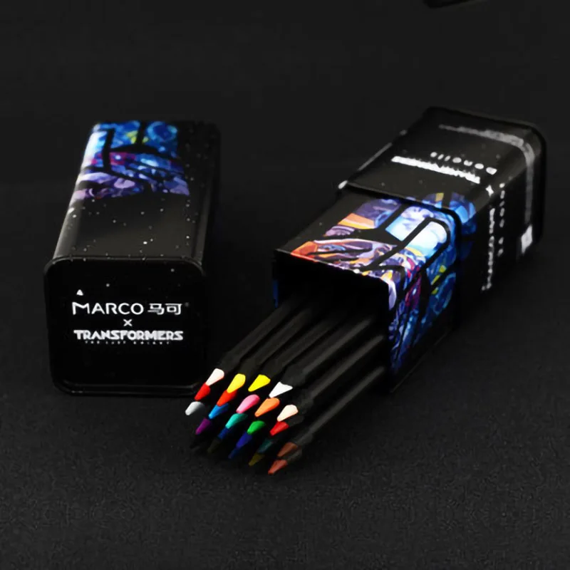 Student equipment cool black wooden color pencil student artist painting supplies 24 |