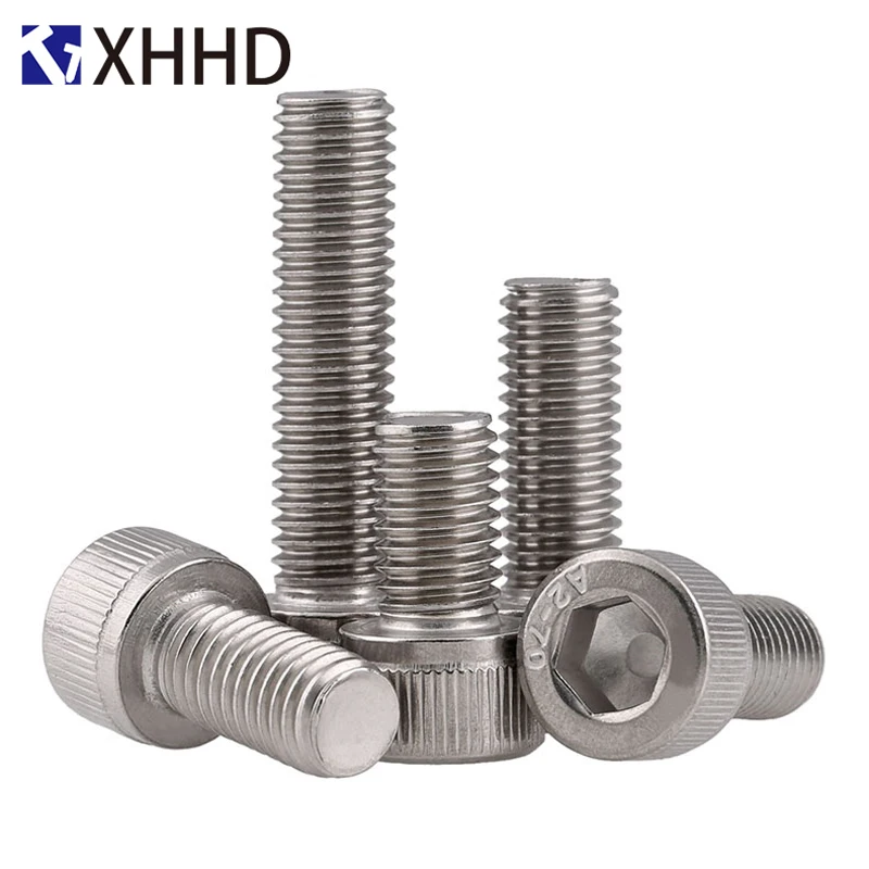 

DIN912 Hex Socket Head Cap Screw Metric Thread Hexagon Bicycle Machine Allen Bolt Fastener 304 Stainless Steel M3 M4 M5